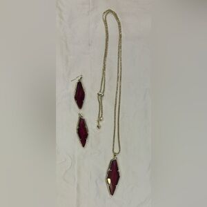 Kendra Scott Necklace and Earring Set